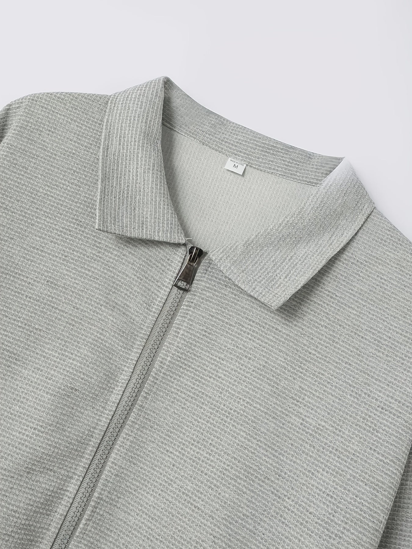 Տղամարդու թեթև, վաֆլիով տրիկոտաժե երկար թևքով, կայծակաճարմանդով բաճկոն - շնչող գոլֆի և վազքի վերնաշապիկ՝ գրպաններով, ամենօրյա, սպորտային դիզայն՝ բացօթյա գործունեության համար, գարուն/աշուն, գոլֆի բաճկոն, ակտիվ կենսակերպի հագուստ, դասական օձիքով, Dura