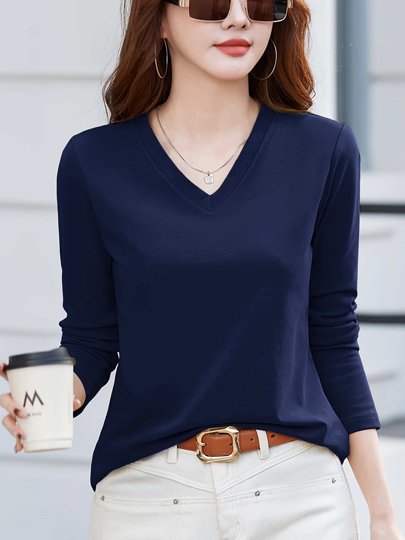 Ուղղորդված կանացի ոճային պատահական վերնաշապիկներ