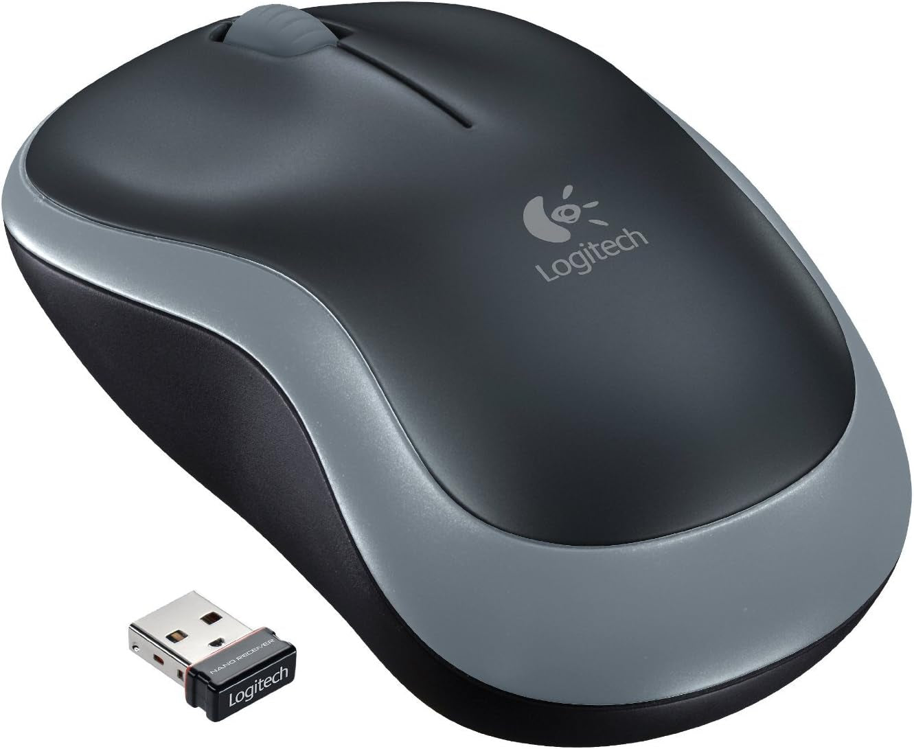 Wireless Mouse - Logitech M185 Wireless Mouse,Black Red