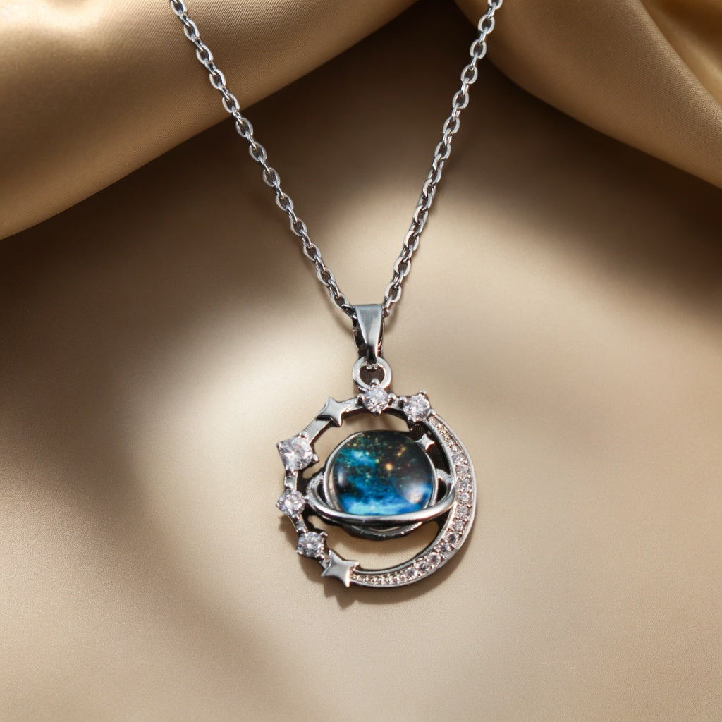 Fashion Planet Pendant Necklace - Ayq