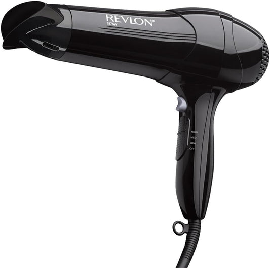 Revlon 1875 Watt Full-Size Turbo Dryer, Black
