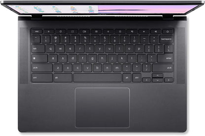 Acer Chromebook plus 514 Laptop with Google AI – 14" Full HD 1920 X 1080 IPS Touch Display | Intel Core I3-N305 | 8GB LPDDR5 | 128GB SSD | Wi-Fi 6E | FHD Camera | Chrome OS | CB514-4HT-375Z