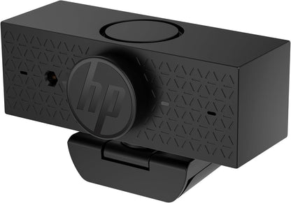 HP 620 FHD Webcam - 1080P 30 FPS - Focus & Color, Backlight Correction - Dual Noise-Reducing Mics - Adjustable Swivel/Tilt - Windows Hello, Zoom Certified, & Privacy Cover (6Y7L2AA#ABL)