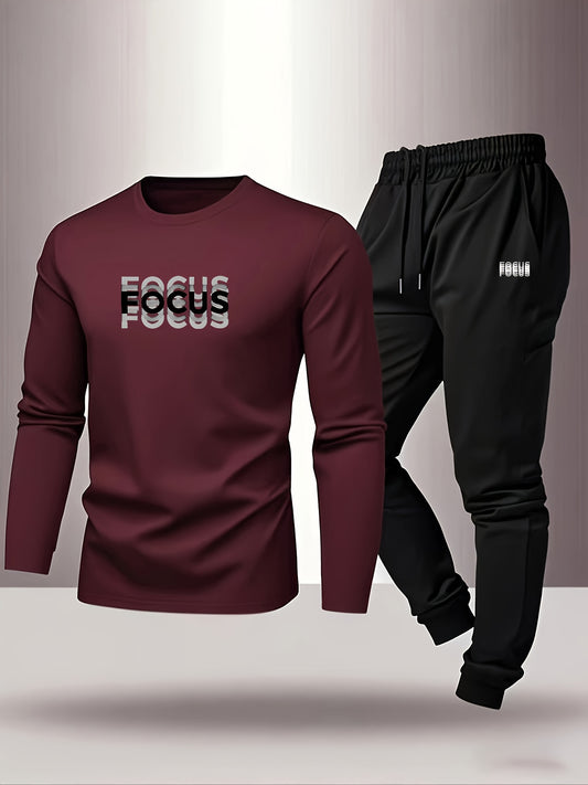 Men's Casual Comfortable Breathable Printed Loungewear Pants Set