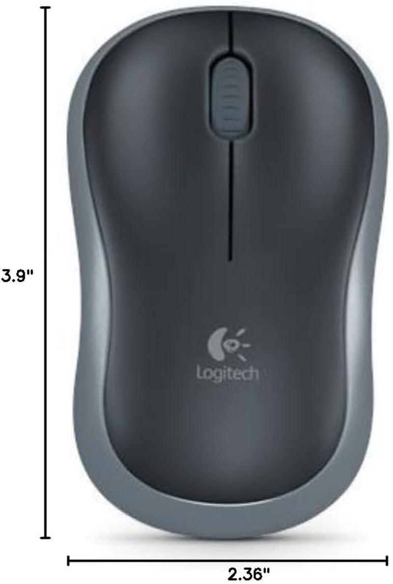 Wireless Mouse - Logitech M185 Wireless Mouse,Black Red