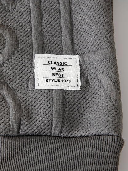 DONABEBE ' 2pcs Winter Jacket & Pants Set - Full-Zip Hooded Coat with Fleece, Matching Letter Logo Pants, Warm Casual Outfit for Cold Weather, Cozy 2pcs Clothes (Hand Washable), Perfect for Outdoor