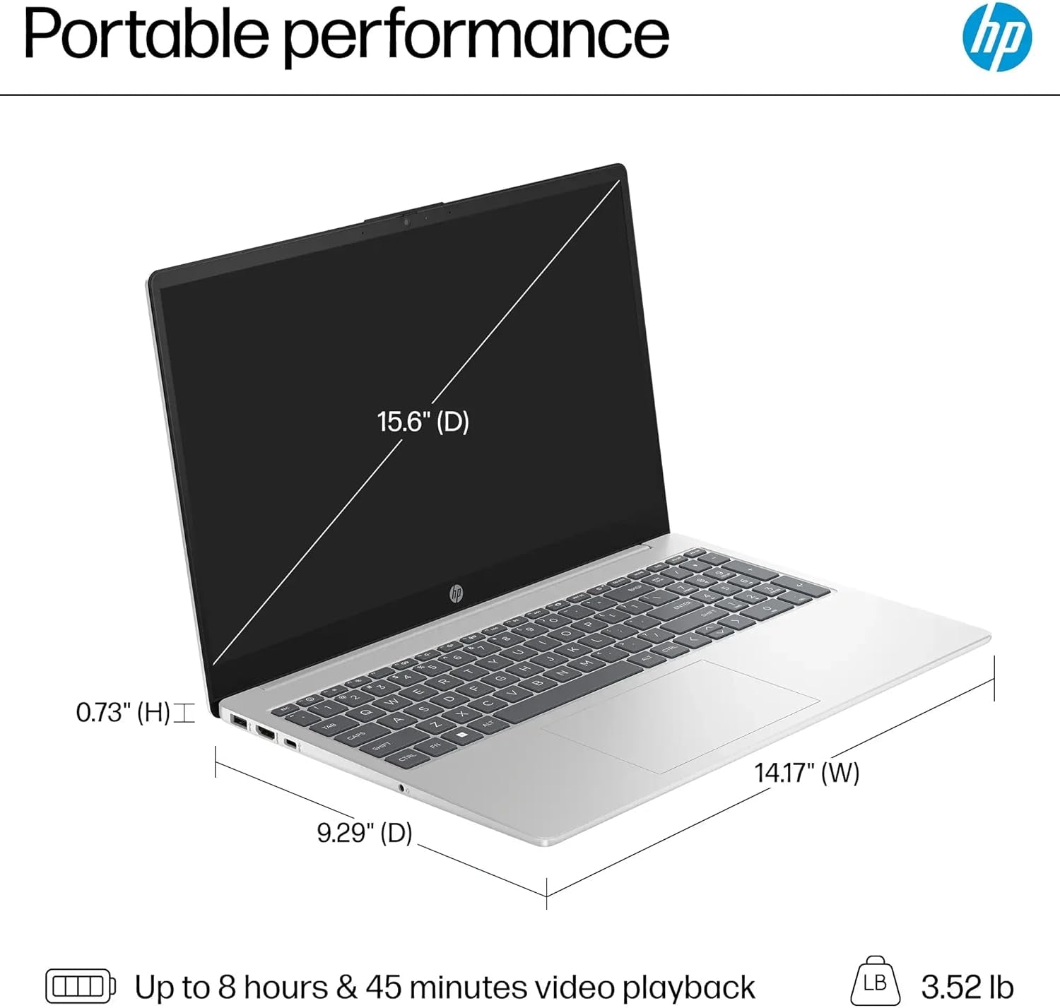 HP 15.6" Touchscreen Business & Student Laptop Computer, 64GB RAM 2TB SSD, 10-Cores Intel Core I5, Windows 11 Pro Laptop with Microsoft Office Lifetime Suite, PLUSERA Earphones, Silver
