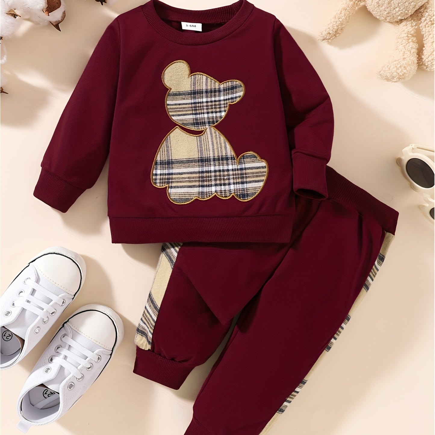Toddler Baby Boy Clothes Outdoor Set Long Sleeve Sweatshirt Top Casual Pants Fall Winter Outfit Sweatsuit - ayq