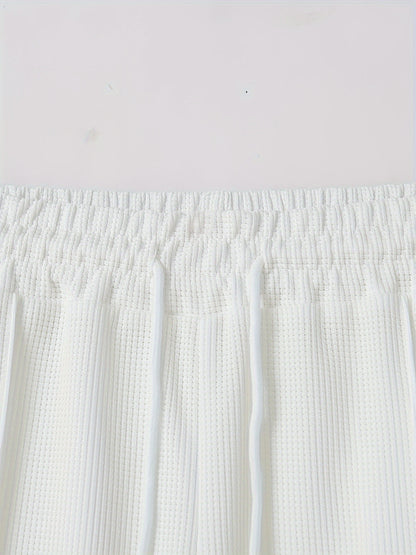 Բեյսբոլի օձիքով բաճկոնի և տաբատի հավաքածու՝ վաֆլի գործվածքից