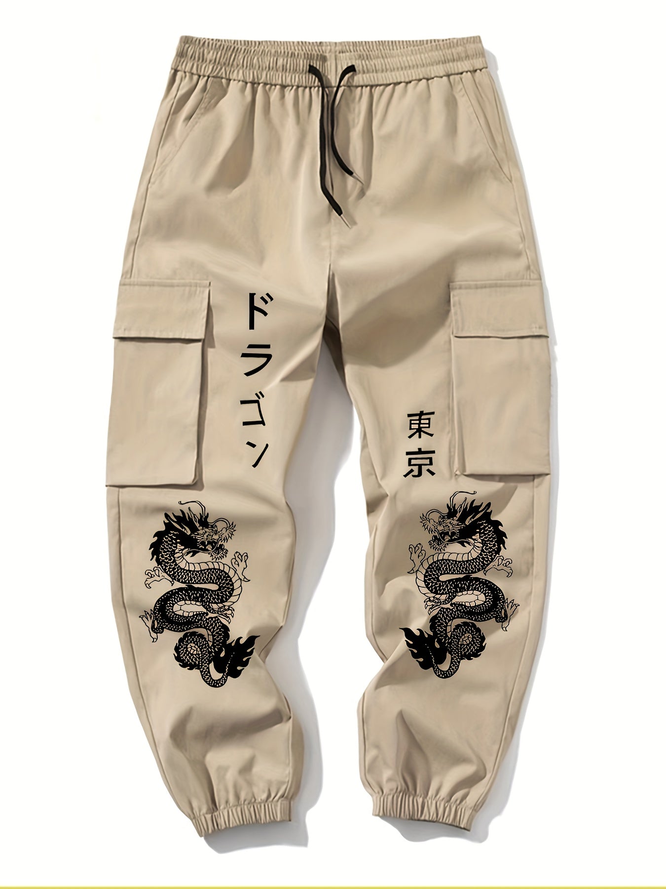 2 հատ տղամարդու ամենօրյա մեծ գրպաններով կոմբինեզոն՝ առաձգական գոտկատեղով, լարով և տպագիր ծաղիկներով տաբատ՝ գարնանային և աշնանային սեզոնի համար, աշնանային, գարնանային սեզոնի համար