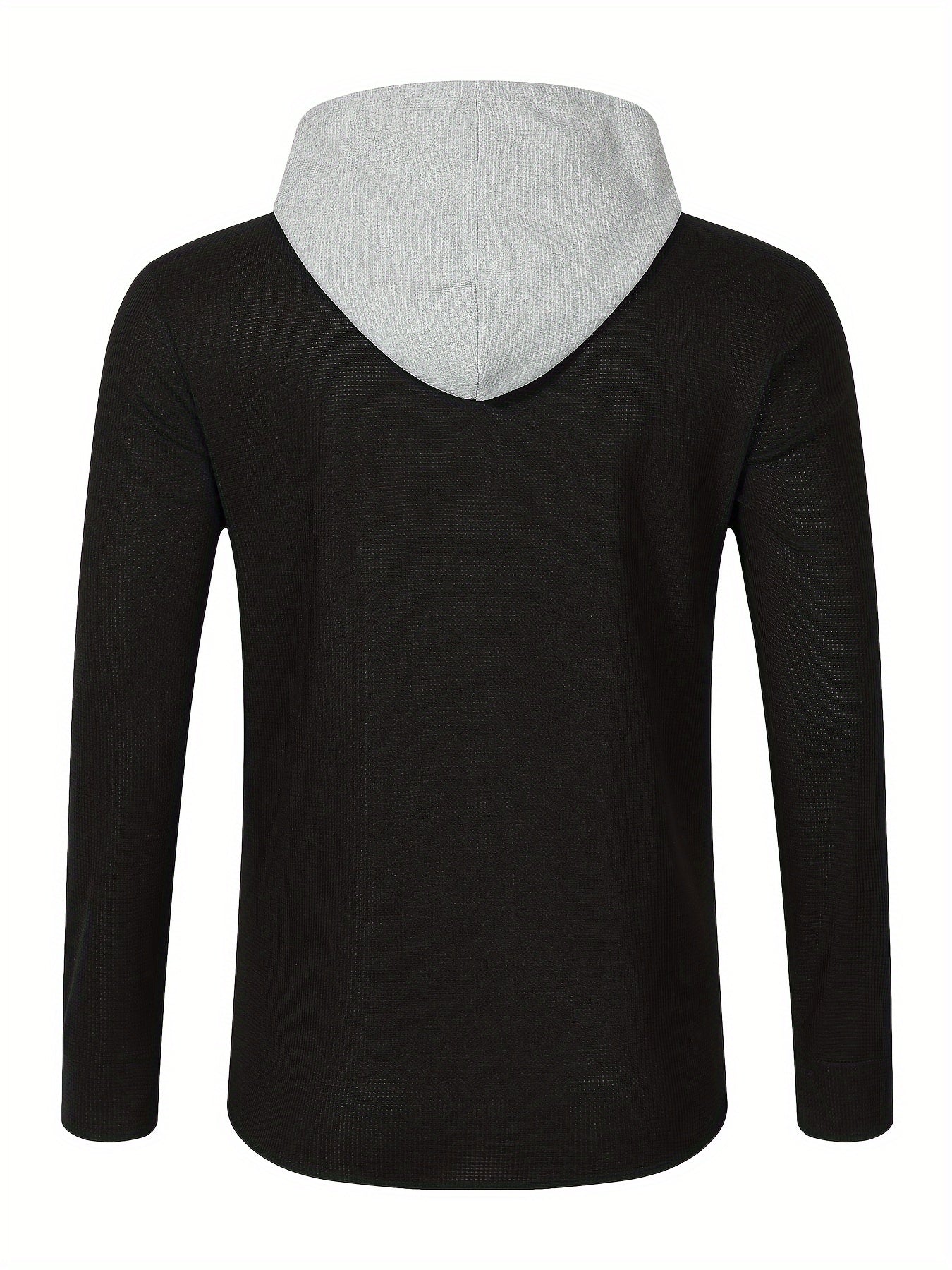 Տղամարդու առօրյա գլխարկով բաճկոն - փափուկ, շնչող պոլիեսթերից՝ կոճակներով դիզայնով և գրպաններով | Հիանալի է գարնանային, աշնանային և բացօթյա գործունեության համար, երկար թևքերով, նորաձև, ամենօրյա, հանգստի ոճով, ավանդական տարբերակով