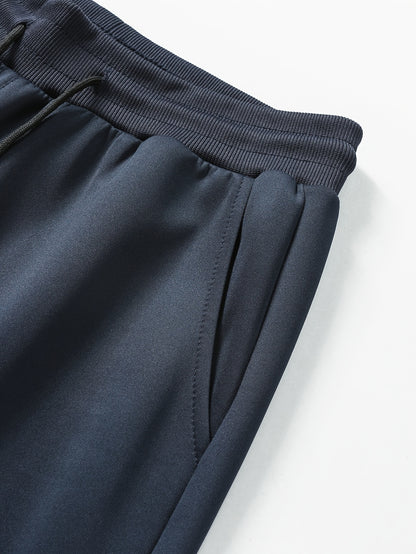 Տղամարդկանց առօրյա սպորտային հագուստի հավաքածու. Բարձրորակ գլխարկով սվիտեր և մարզաշապիկ վազքի, ֆիթնեսի և տնային հագուստի համար - Գարուն/աշուն երկկտոր հագուստ