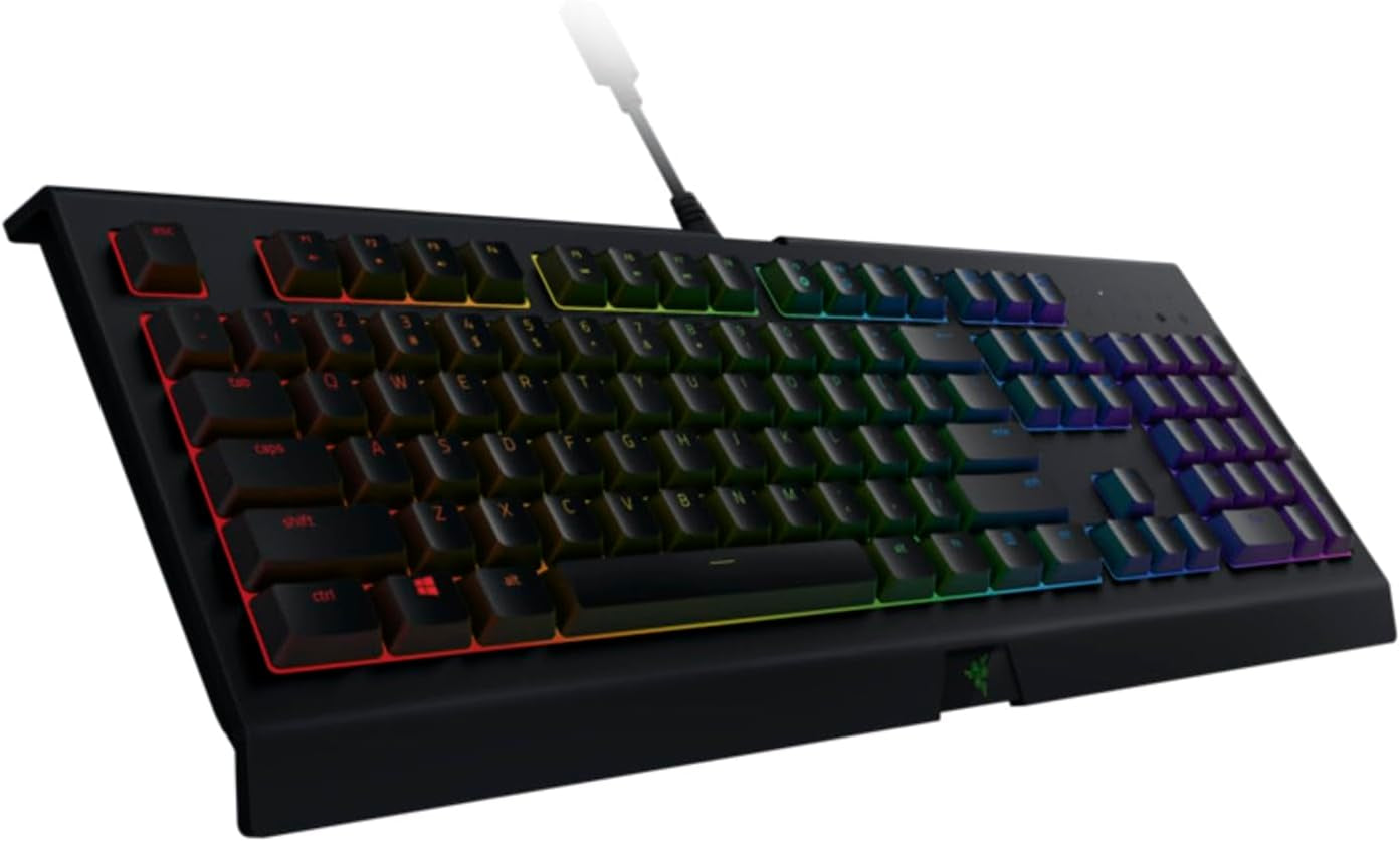 Razer Cynosa Chroma Gaming Keyboard: Individually Backlit RGB Keys - Spill-Resistant Design - Programmable Macro Functionality - Quiet & Cushioned