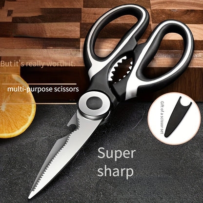 Kitchen Scissors Household Advanced Multi-Functional Scissors Kill Fish Barbecue Cut Bone Special Stainless Steel Sharp Food Scissors