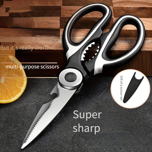 Kitchen Scissors Household Advanced Multi-Functional Scissors Kill Fish Barbecue Cut Bone Special Stainless Steel Sharp Food Scissors