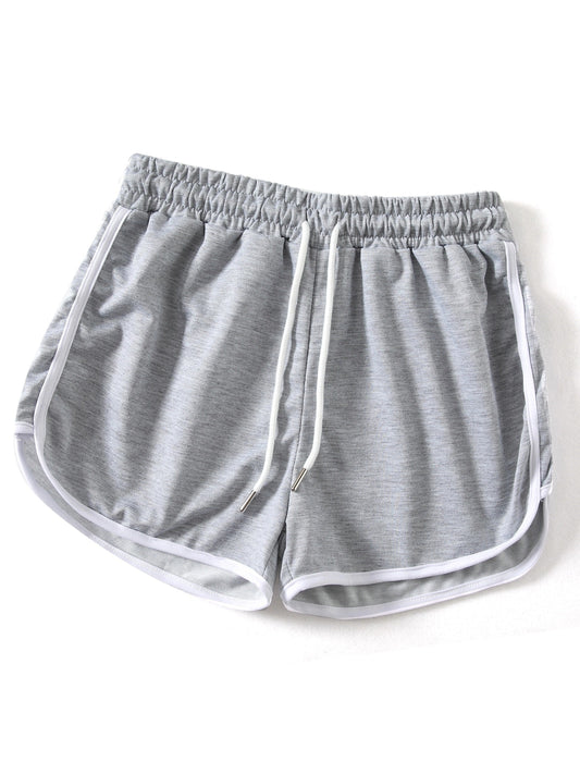 Կոնտրաստ կապող պատահական սպորտային շորտեր, ազատ շորտեր, կանացի ակտիվ հագուստ