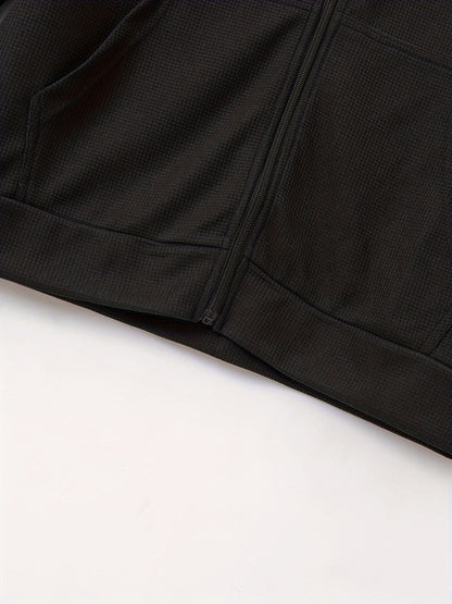 Տղամարդու թեթև բաճկոն՝ կանգնած օձիքով - առջևի կայծակաճարմանդով փակվող, սովորական չափսի, առօրյա և պաշտոնական հագուստի համար - Գարուն/աշուն վերնազգեստ սպիտակ/չեզոք երանգներով - Հեշտ խնամքի կայծակաճարմանդով բաճկոն