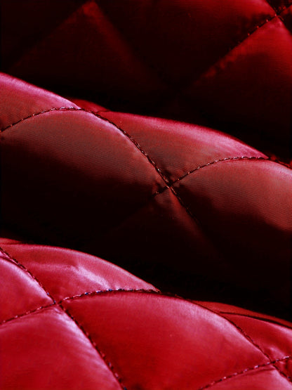 Men's Casual Quilted Zip Up Jacket, Chic Baseball Collar Jacket For Fall Winter