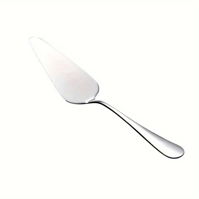 1pc Stainless Steel Cake & Pizza Server - Triangle Shovel for Desserts, Baking, Tiramisu Slicing, Durable Kitchen Tool, Non-Electric, Food Supply Equipment, Ideal for Home Baking / Professional Chefs / Culinary Enthusiasts