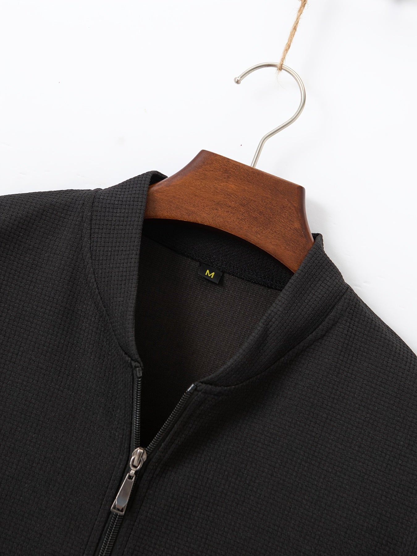 Բեյսբոլի օձիքով բաճկոնի և տաբատի հավաքածու՝ վաֆլի գործվածքից