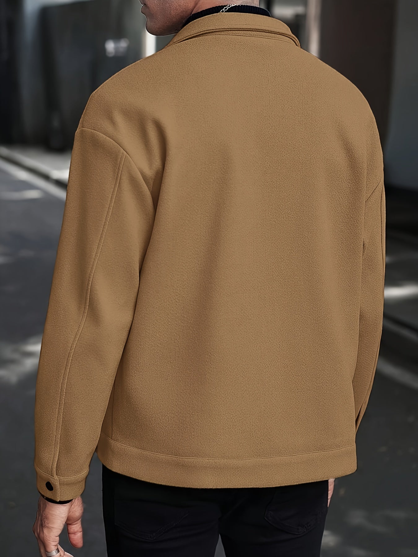 Տղամարդու եվրոպական ոճի առօրյա բաճկոն - օձիքով կոճակներով վերարկու, բեժ/շագանակագույն/բորդո/դեղնագույն, լվացքի մեքենայով լվացվող բլեյզեր՝ գարուն/աշուն, անհատական ​​չափսերով (ոչ) - բազմակողմանի վերնազգեստ առօրյա և պաշտոնական միջոցառումների համար