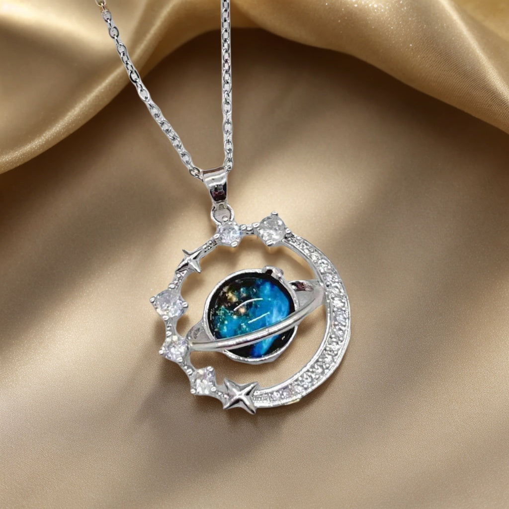Fashion Planet Pendant Necklace - Ayq