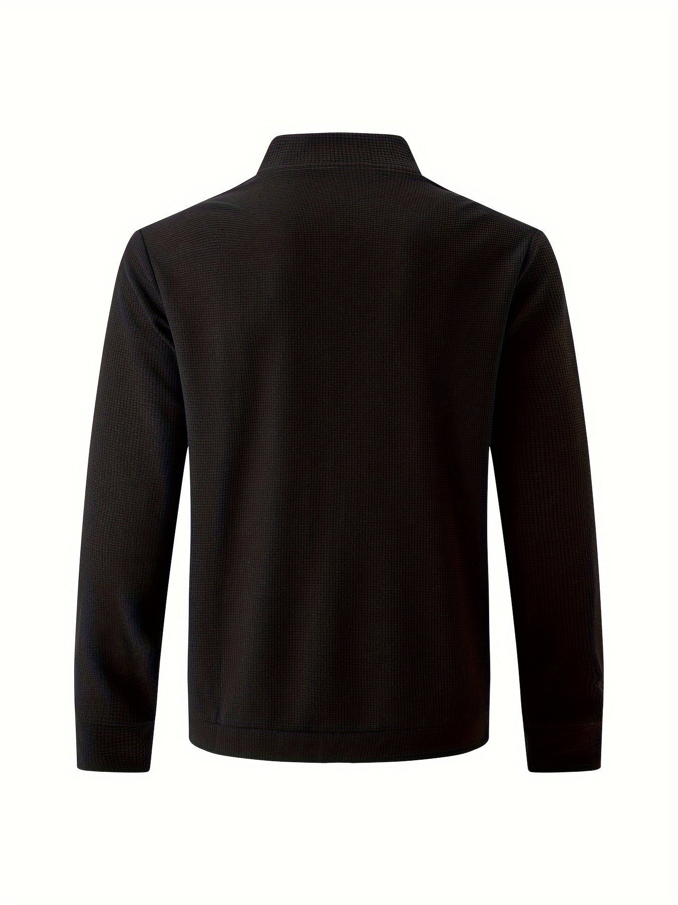 Տղամարդու թեթև բաճկոն՝ կանգնած օձիքով - առջևի կայծակաճարմանդով փակվող, սովորական չափսի, առօրյա և պաշտոնական հագուստի համար - Գարուն/աշուն վերնազգեստ սպիտակ/չեզոք երանգներով - Հեշտ խնամքի կայծակաճարմանդով բաճկոն