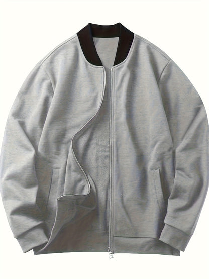 Տղամարդու թեթև, կանգնած օձիքով բաճկոն՝ ձիթապտղի կանաչ, փափուկ, կայծակաճարմանդով բաճկոն՝ գրպաններով, սովորական չափսի՝ գարնանային/աշնանային արշավների և առօրյա բացօթյա հագուստի համար, արշավային պարագաներ