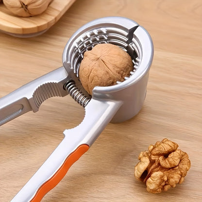 Versatile Aluminum Nutcracker - Easy Walnut & Dried Fruit Opener, Kitchen Gadget for Home and Restaurant Use