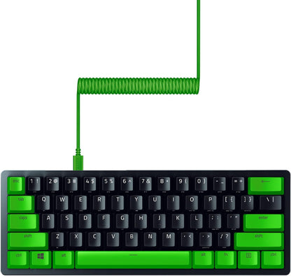 Razer Doubleshot PBT Keycap Upgrade Set for Mechanical & Optical Keyboards: Compatible with Standard 104/105 US and UK Layouts - Razer Green
