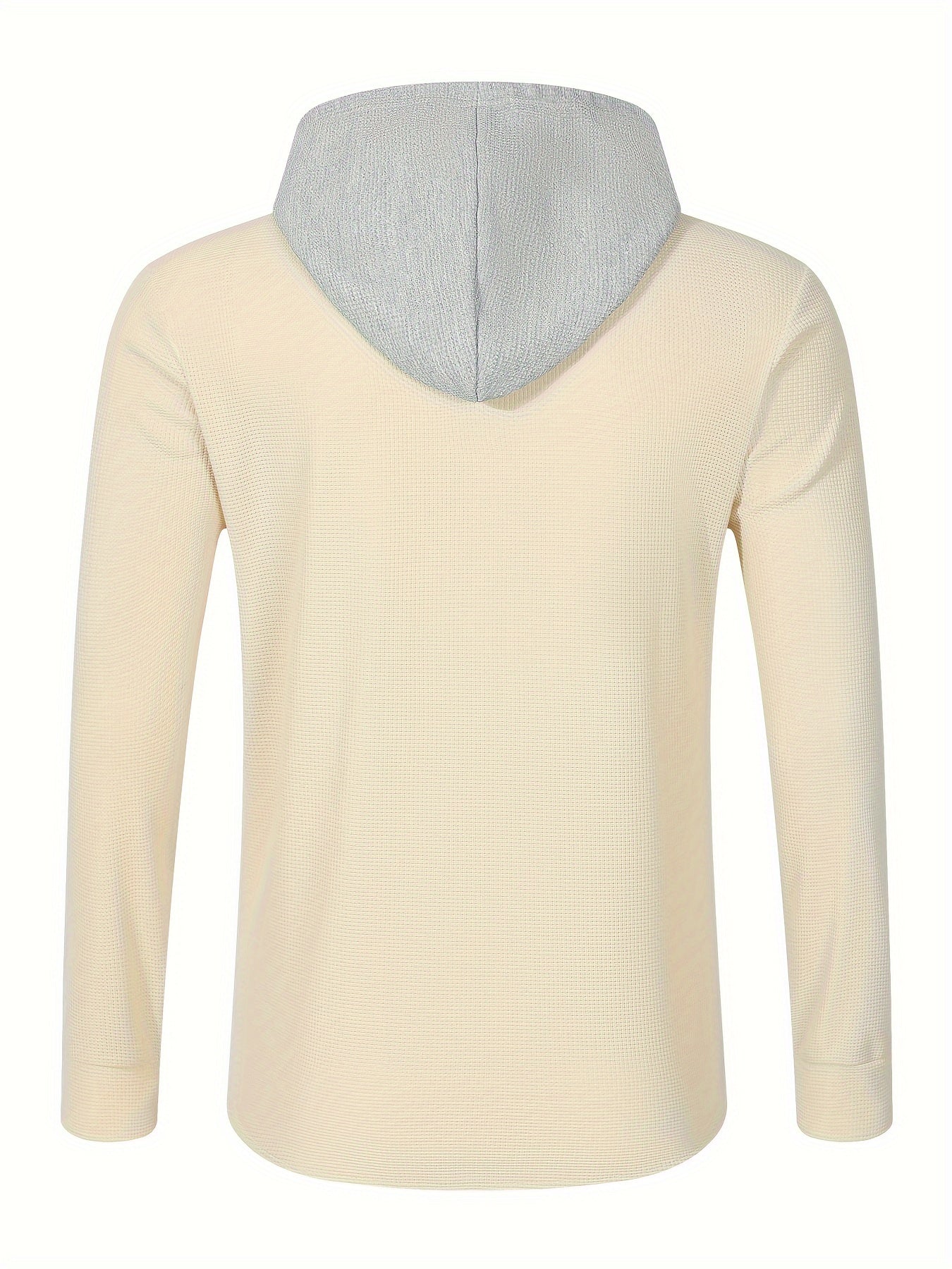 Տղամարդու առօրյա գլխարկով բաճկոն - փափուկ, շնչող պոլիեսթերից՝ կոճակներով դիզայնով և գրպաններով | Հիանալի է գարնանային, աշնանային և բացօթյա գործունեության համար, երկար թևքերով, նորաձև, ամենօրյա, հանգստի ոճով, ավանդական տարբերակով