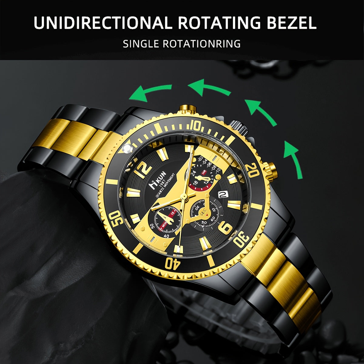 7pcs Men'S Luxury Business Gift Set - Elegant Watch, Wallet, Glasses, Keychain, Greeting Card & Gift Box - Perfect for Christmas, Halloween, Birthday, Christmas Gift Set|elegant Gift Box|durable Gift Box, Gift Box For Men