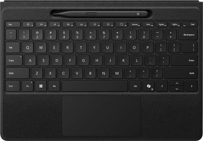 Microsoft Surface Pro Keyboard with Slim Pen 2 Bundle for Pro Copilot+ (11Th Edition), Pro 9 and Pro 8, Alcantara Material, Black