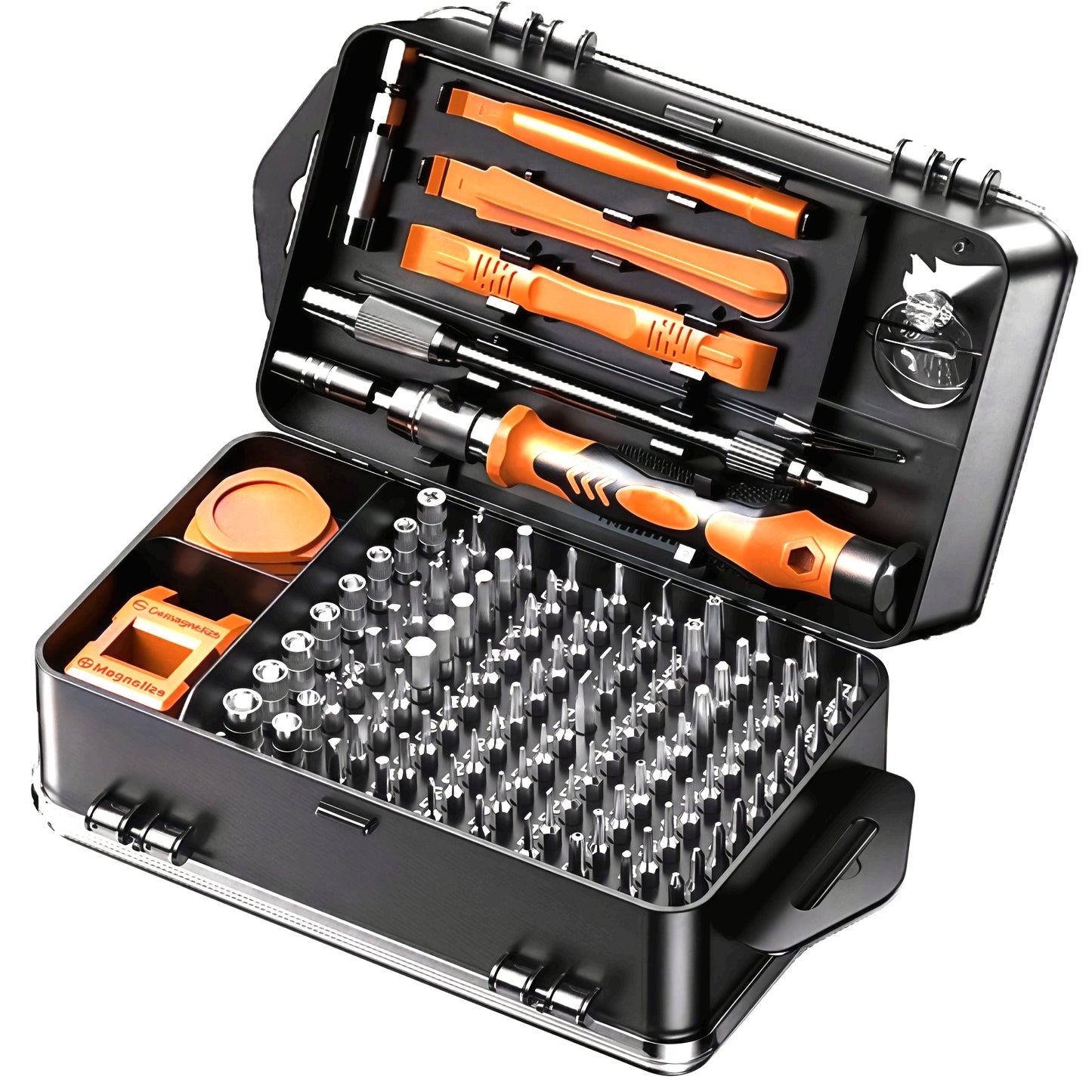 117in 1 Precision Screwdriver Set, Tool Gifts for Men, Mini Repair Tool Kit with Torx Triwing Bits, Repair for Computer, Macbook, Laptop, Glasses. Screwdriver bits are made of high-quality CRV steel, which is wear-resistant a