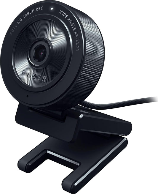 Razer Kiyo X - Full HD Streaming Webcam (1080P 30 FPS or 720P 60 FPS, Auto Focus, Plug & Play, Fully Customisable Settings, Flexible Mounting, Compact & Portable) Black
