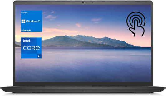 Dell Inspiron 3520 15.6" Touchscreen I7 Laptop, 15.6" FHD Touchscreen, Intel Core I7-1255U, 32GB RAM, 1TB SSD, Numeric Keypad, Webcam, SD Card Reader, HDMI, Wi-Fi, Windows 11 Home, Black