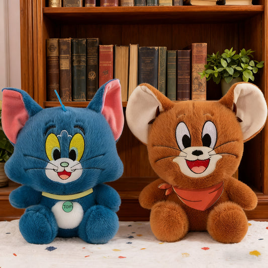 [Wb]Tom And Jerry Game Figurines, Claw Machine Plush Toys, New Cute Room Decorations | Soft Texture, Pet Companion Plush Toys, Cute Animal Figures, Autumn And Winter Room Decorations, Suitable Birthday Gifts, Holiday Gifts, G