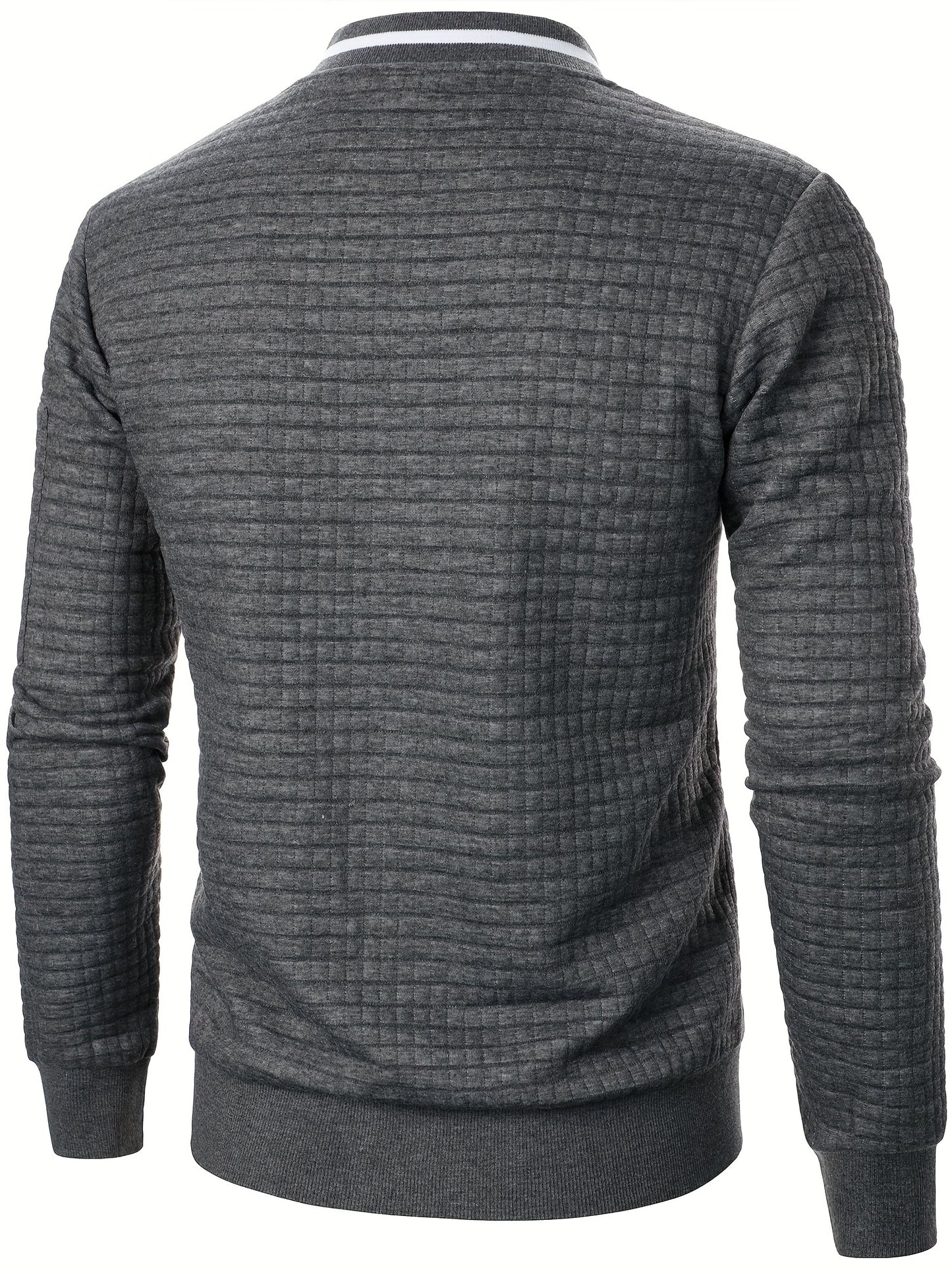 Men'S Zip-Up Jacket - Full-Zip Front Closure, Stand Collar, Lightweight Outerwear for Office, Casual & Formal Events - Spring/Fall Transitional Clothing - Easy-Care Modern Men'S Coat, Zip Up Jacket, Autumn Layering, Sleek Des