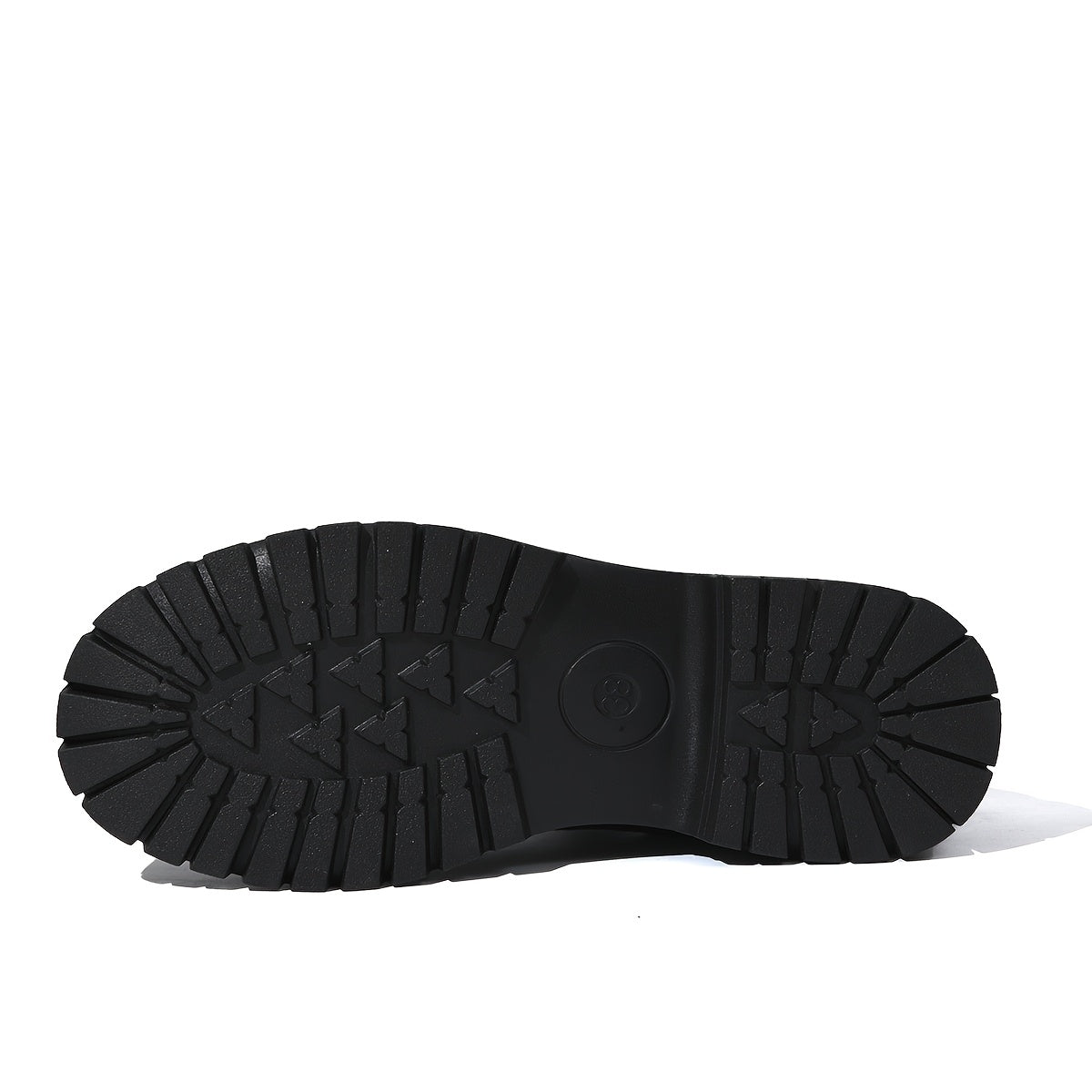 [Durable] Women's Black Ankle Boots - Comfortable Slip-On, Thick Sole, Elastic Side Straps, Round Toe, Casual Street Style, Versatile for All Seasons