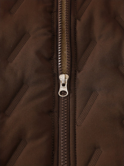 ' Autumn/Winter New Thickened Fleece-Lined Hooded Jacket with Striped Print on One Side, Warm and Stylish Zip-Up Sweatshirt Top + Solid Color Drawstring Straight Leg Pants, Fashionable Classic Versatile Casual Long Pants 2pcs