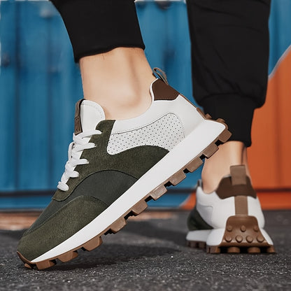 2025 թվականի գարնանային տղամարդկանց շնչող ցածրակրունկ սպորտային կոշիկներ - Հաստեցված, փափուկ ռետինե ներբան, տղամարդկանց նոր շնչող ցանցե հարթակով կոշիկներ՝ հասակը մեծացնող սպորտային կոշիկներով