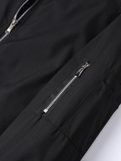 Տղամարդու առօրյա աշխատանքային բաճկոնի և տաբատի հավաքածու, միագույն, երկար թևքերով, սովորական չափսի, գրպաններով, գարնան/աշնան համար, առօրյա հագուստ, առօրյա հագուստ|Առօրյա ոճ|Միագույն բաճկոն