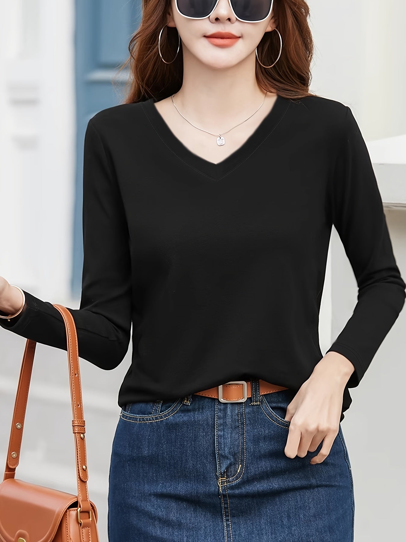 Ուղղորդված կանացի ոճային պատահական վերնաշապիկներ