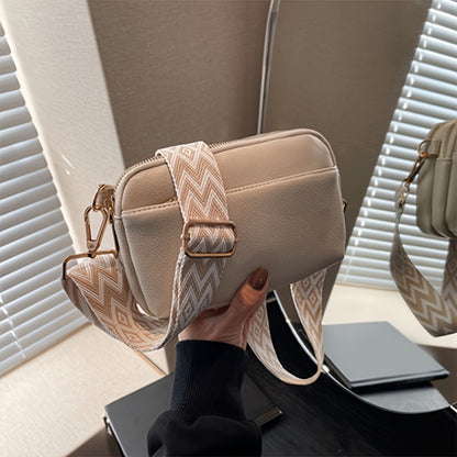 Mini Crossbody Bag for Women, Wide Strap Square Wallet, Stylish Shoulder Bag. - Ayq