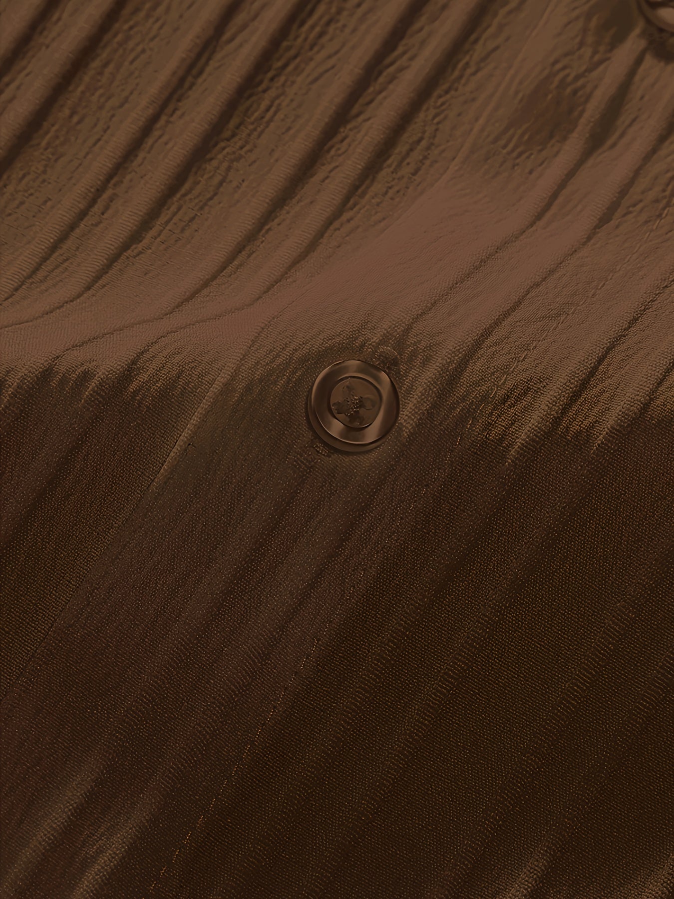 2-Piece Men's Summer Striped Polyester Suit, Short Sleeve Stand Collar Shirt and Drawstring Pants, Non-Stretch Fabric, Suitable for Casual Wear and Beach Vacation, Solid Color