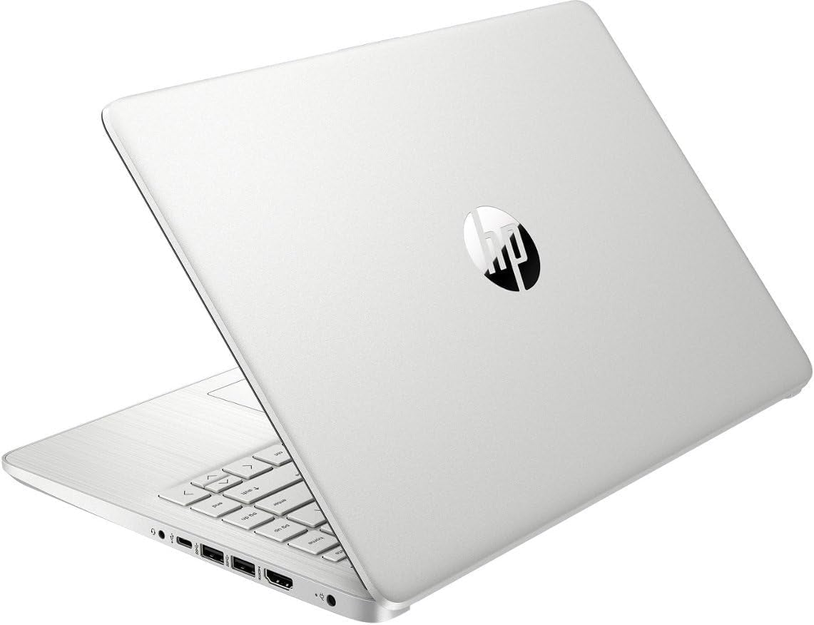HP Laptop Computer 14" Ultral Light for Students and Business, 4 Cores Intel Celeron, 16GB RAM, 256GB Storage(128Gb Emmc+128Gb Ghost Manta SD), 1 Year Office 365, Webcam, HDMI, Wifi, USB-C, Win 11 S