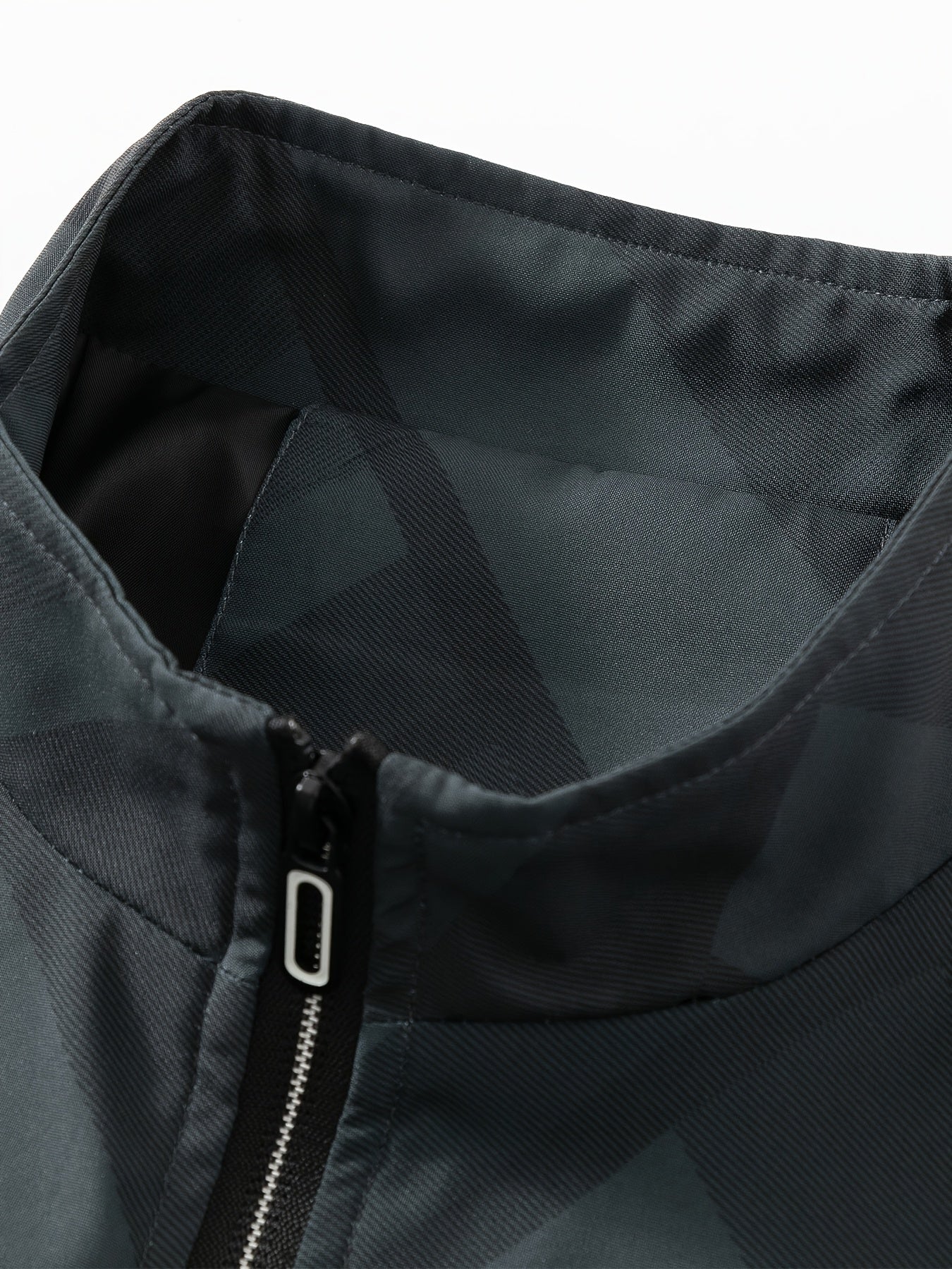 Men'S Lightweight Softshell Jacket - Olive Green/Black/Gray/ - Stand Collar Windproof Coat with Zippered Pockets - Non-Stretch Fabric for Hiking, Gym, Casual Outdoors - Spring/Fall Athletic Outerwear - Easy-Care Sportswear, H