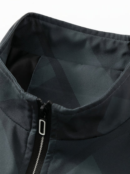 Men'S Lightweight Softshell Jacket - Olive Green/Black/Gray/ - Stand Collar Windproof Coat with Zippered Pockets - Non-Stretch Fabric for Hiking, Gym, Casual Outdoors - Spring/Fall Athletic Outerwear - Easy-Care Sportswear, H