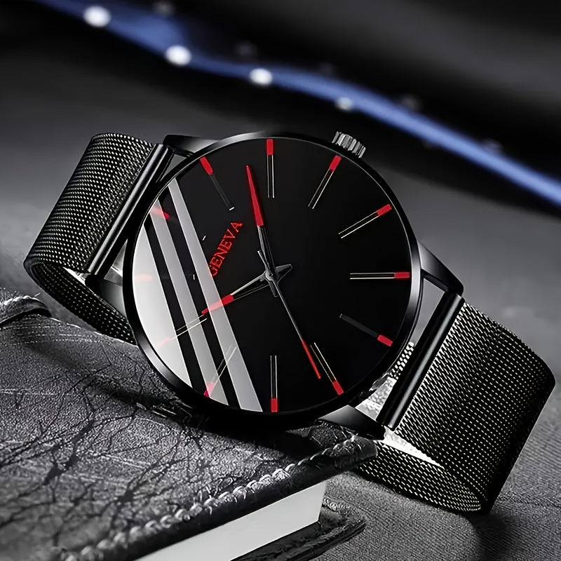 A Quartz Men'S Watch Plus an Accessory. - Ayq