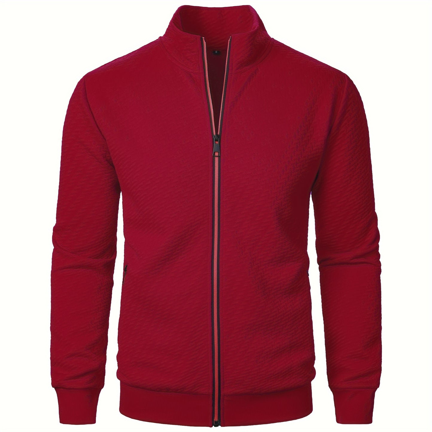 Տղամարդու առօրյա կայծակաճարմանդով ժակարդե բաճկոն, նորաձև, կանգնած օձիքով վերարկու՝ գարնանային, աշնանային և ձմեռային համար, վերնաշապիկ՝ վերնաշապիկով